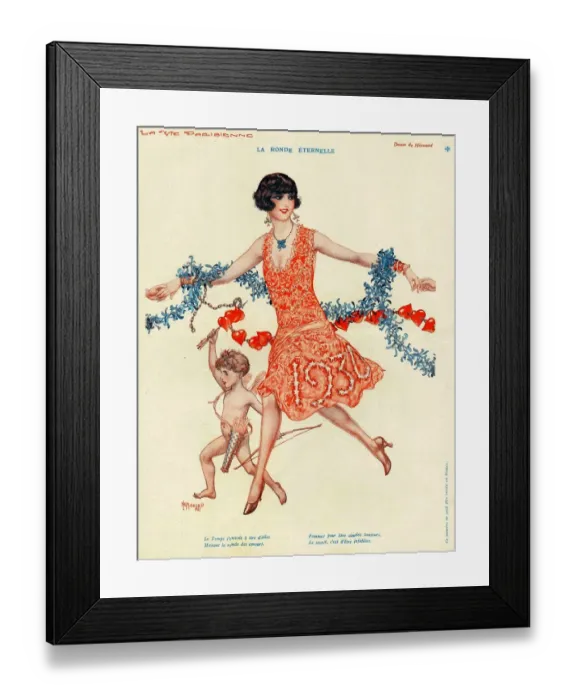 Framed Print : La Vie Parisienne 1930 1930s France cc cherubs new years eve party celebrations party Framed Print : La Vie Parisienne 1930 1930s France cc cherubs new years eve party celebrations party