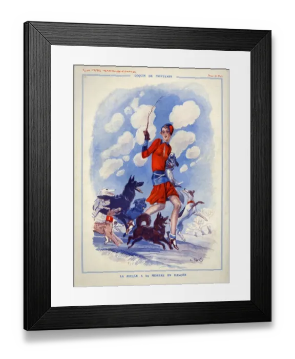 Framed Print : 1920s, France, La Vie Parisienne, Magazine Plate Framed Print : 1920s, France, La Vie Parisienne, Magazine Plate