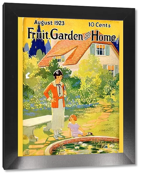 Fruit Garden and Home 1923 1920s USA magazines mothers and daughters gardens ponds