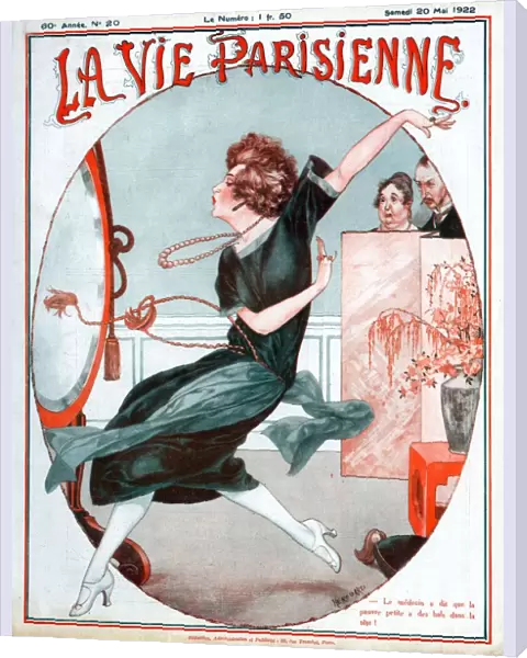 La Vie Parisienne 1922 1920s France C Herouard illustrations magazines mirrors womens