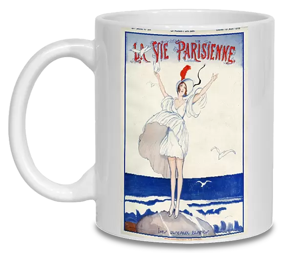 La Vie Parisienne 1919 1910s France magazines holidays seaside hats dresses womens