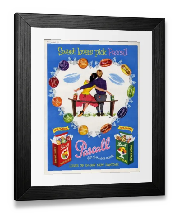 Framed Print : Pascall, 1950s, USA