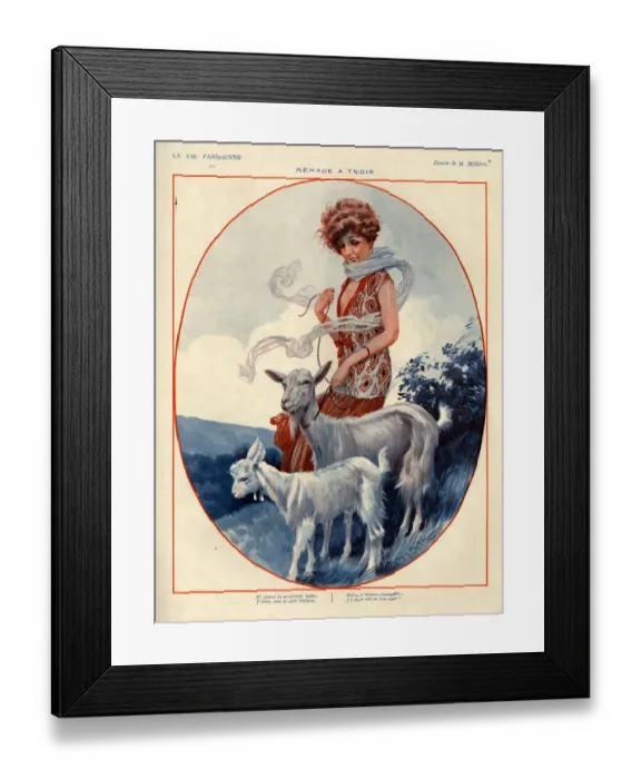 Framed Print : 1920s, France, La Vie Parisienne, Magazine Plate Framed Print : 1920s, France, La Vie Parisienne, Magazine Plate