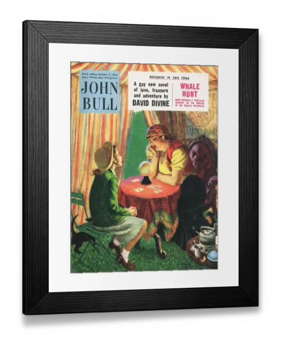 Framed Print : John Bull 1950s UK visions of the future fortune tellers crystal balls gypsies futuristic Framed Print : John Bull 1950s UK visions of the future fortune tellers crystal balls gypsies futuristic