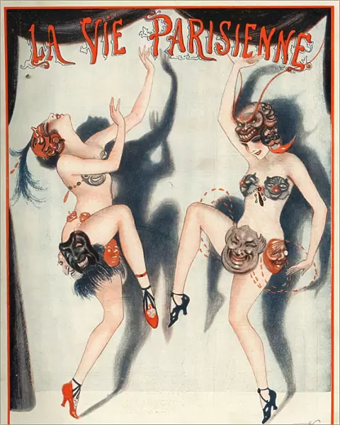 La Vie Parisienne 1922 1920s France Valdes magazines illustrations erotica dancers