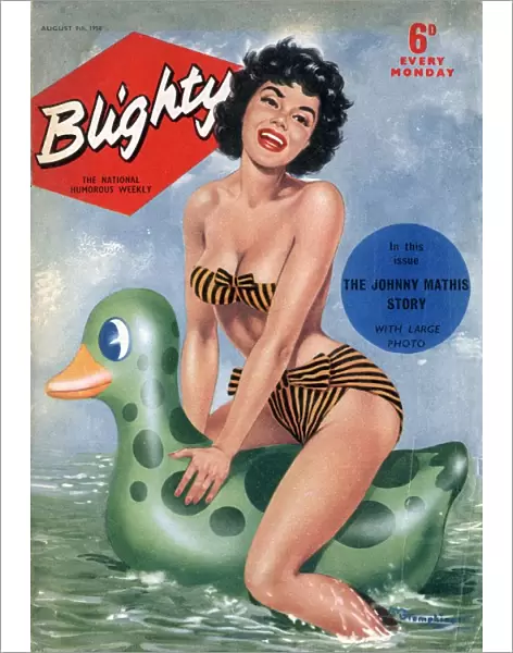 Blighty 1958 1950s UK holidays seaside bikinis rubber rings swimwear swim suits swimming