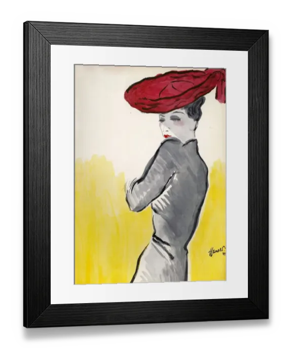 Framed Print : Womens Fashion 1930s 1939 1930s UK portraits hats womens Framed Print : Womens Fashion 1930s 1939 1930s UK portraits hats womens