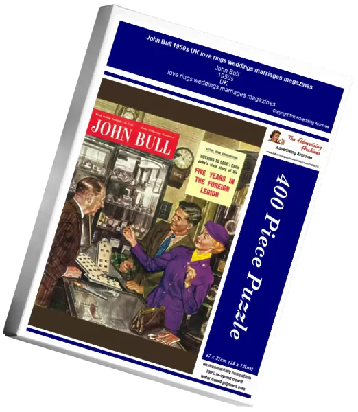 John Bull 1950s UK love rings weddings marriages magazines