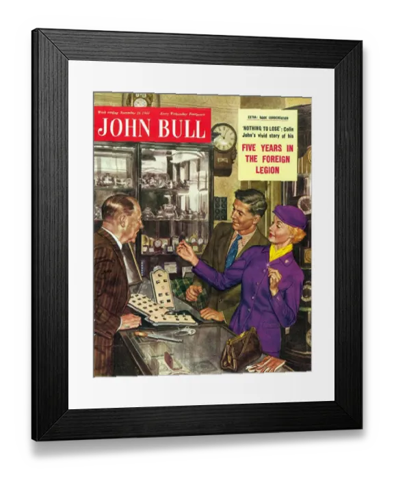 Framed Print : John Bull 1950s UK love rings weddings marriages magazines Framed Print : John Bull 1950s UK love rings weddings marriages magazines