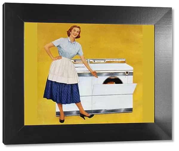 Washing Machines 1950s USA Housewives homemakers women woman cheesy