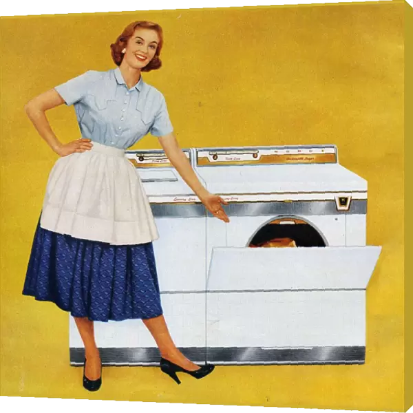 Washing Machines 1950s USA Housewives homemakers women woman cheesy