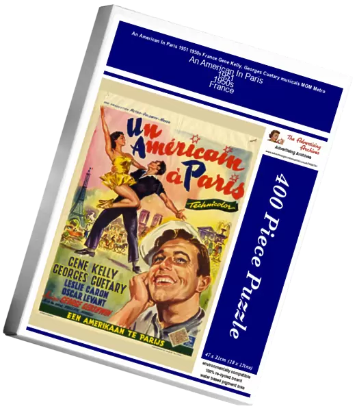 An American In Paris 1951 1950s France Gene Kelly, Georges Cuetary musicals MGM Metro