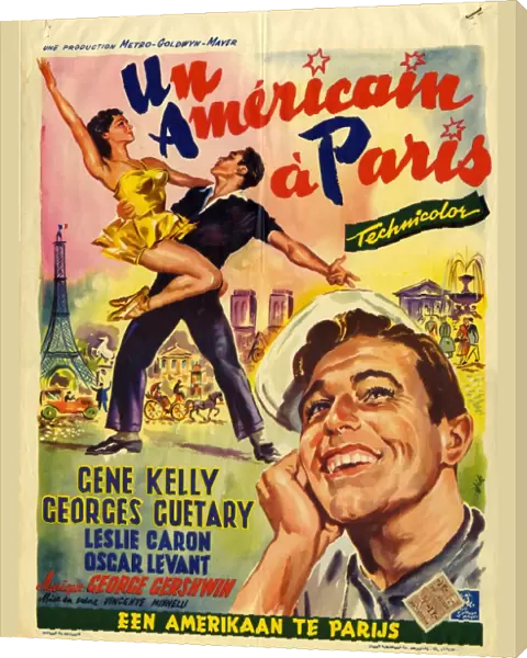 An American In Paris 1951 1950s France Gene Kelly, Georges Cuetary musicals MGM Metro