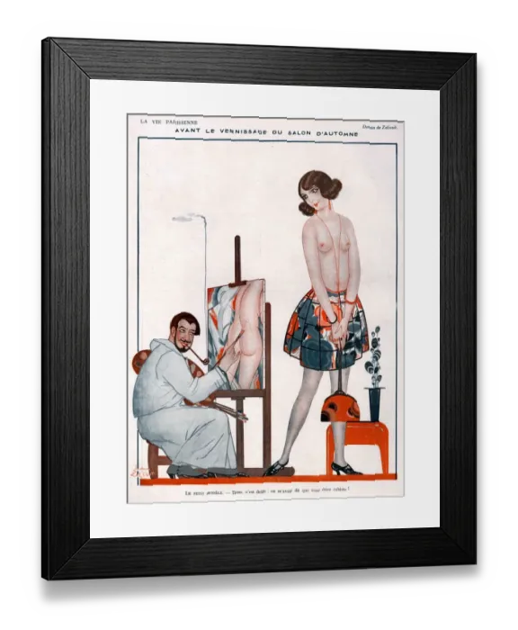 Framed Print : La Vie Parisienne 1923 1920s France Zaliouk illustrations erotica artists paintings Framed Print : La Vie Parisienne 1923 1920s France Zaliouk illustrations erotica artists paintings