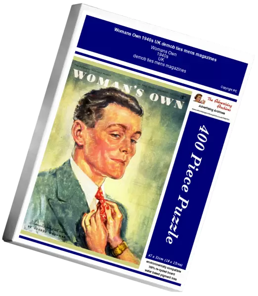 Womans Own 1940s UK demob ties mens magazines