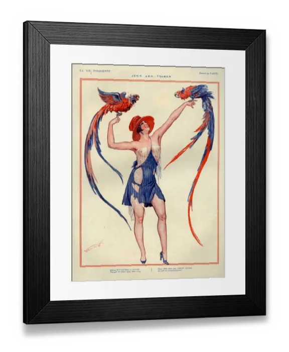 Framed Print : 1920s, France, La Vie Parisienne, Magazine Plate Framed Print : 1920s, France, La Vie Parisienne, Magazine Plate