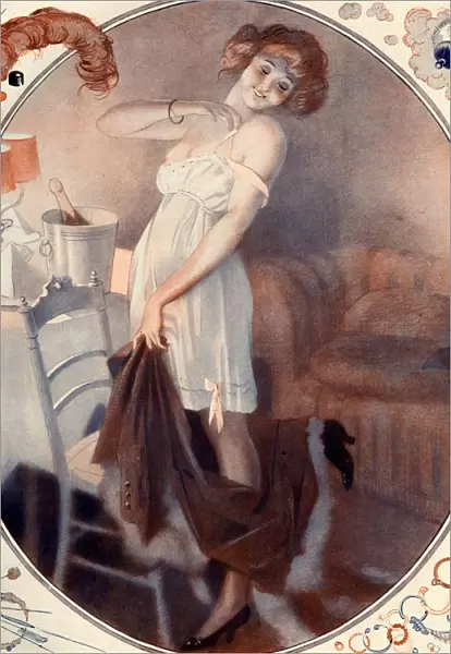 La Vie Parisienne 1922 1920s France Leo Fontan illustrations erotica dressing undressing