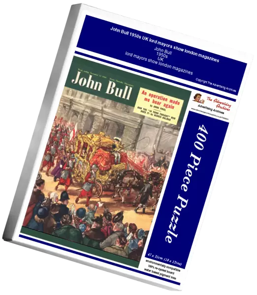 John Bull 1950s UK lord mayors show london magazines
