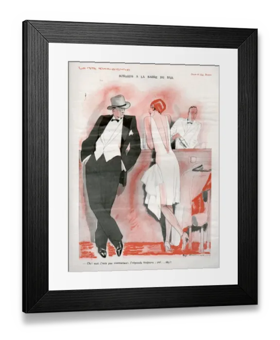 Framed Print : 1920s, France, La Vie Parisienne, Magazine Plate Framed Print : 1920s, France, La Vie Parisienne, Magazine Plate