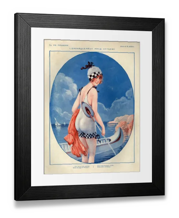 Framed Print : 1920s, France, La Vie Parisienne, Magazine Plate Framed Print : 1920s, France, La Vie Parisienne, Magazine Plate
