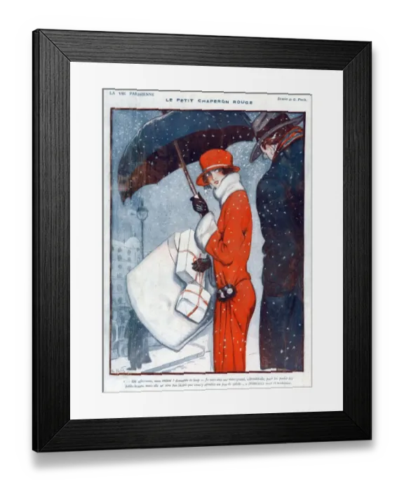 Framed Print : La Vie Parisienne 1923 1920s France Georges Pavis illustrations womens unbrellas Framed Print : La Vie Parisienne 1923 1920s France Georges Pavis illustrations womens unbrellas