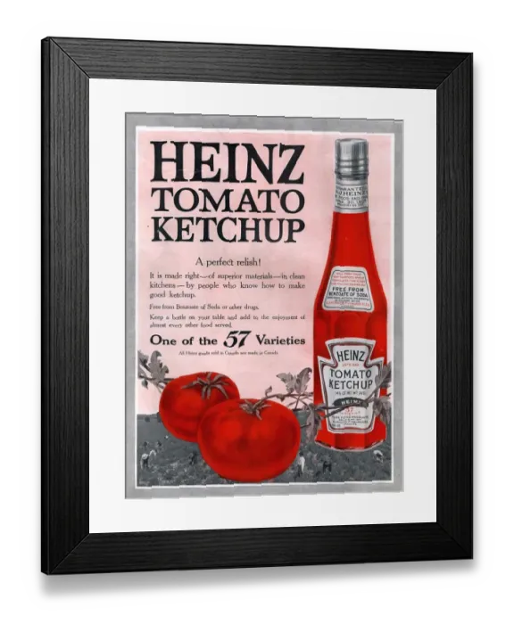 Framed Print : Heinz 1910s USA Framed Print : Heinz 1910s USA
