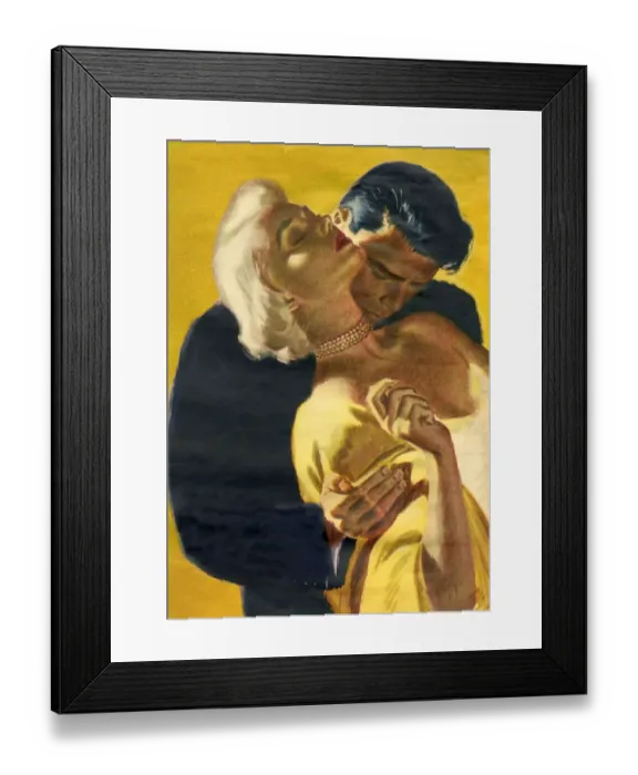 Framed Print : Romance, 1950s, UK Framed Print : Romance, 1950s, UK