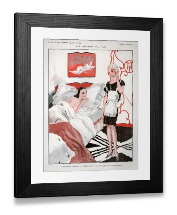 Framed Print : 1920s France La Vie Parisienne Magazine Plate Framed Print : 1920s France La Vie Parisienne Magazine Plate