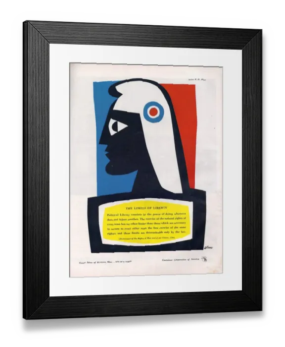 Framed Print : 1940s, USA, Container Corporation of America, Magazine Advert Framed Print : 1940s, USA, Container Corporation of America, Magazine Advert