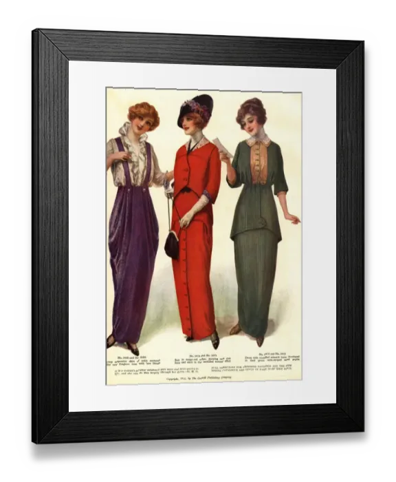 Framed Print : 1910s USA womens