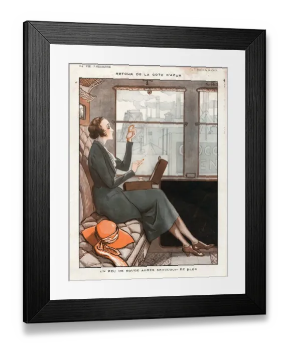 Framed Print : 1920s, France, La Vie Parisienne, Magazine Plate Framed Print : 1920s, France, La Vie Parisienne, Magazine Plate