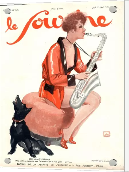 Le Sourire 1929 1920s France glamour saxophones