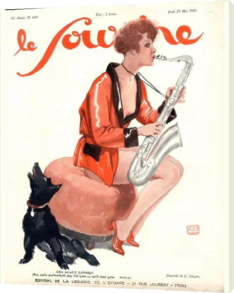 Le Sourire 1929 1920s France glamour saxophones