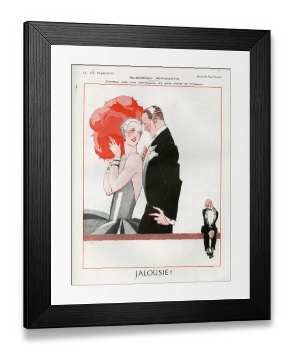 Framed Print : 1920s, France, La Vie Parisienne, Magazine Plate Framed Print : 1920s, France, La Vie Parisienne, Magazine Plate