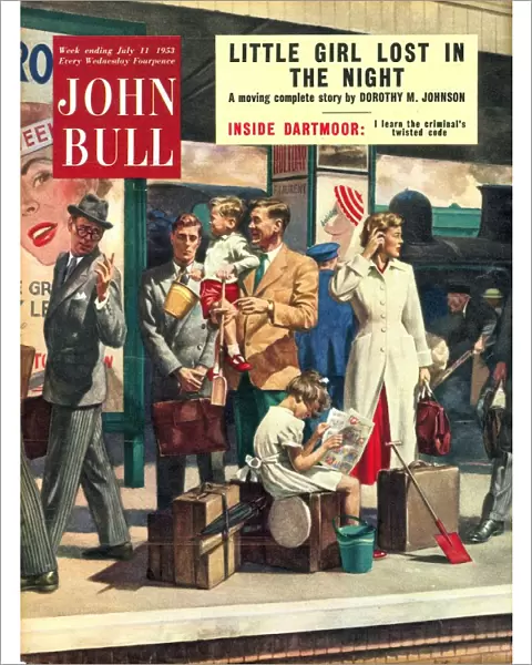 John Bull 1950s UK holidays trains stations platforms delays stress waiting magazines