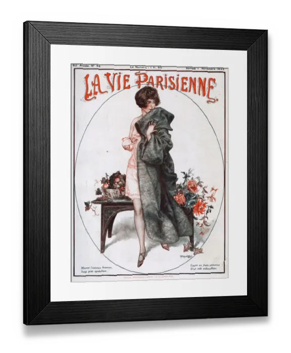 Framed Print : La Vie Parisienne 1924 1920s France Cheri Herouard magazines illustrations womens Framed Print : La Vie Parisienne 1924 1920s France Cheri Herouard magazines illustrations womens