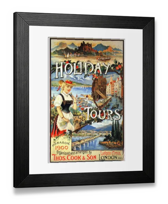 Framed Print : Cooks 1890s UK holidays holiday companies tours tour operators thomas Thomas Cook Framed Print : Cooks 1890s UK holidays holiday companies tours tour operators thomas Thomas Cook