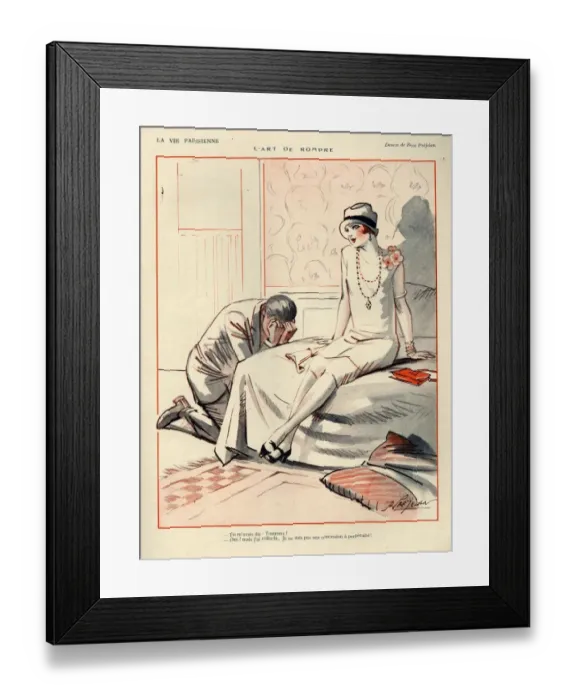 Framed Print : 1920s, France, La Vie Parisienne, Magazine Plate Framed Print : 1920s, France, La Vie Parisienne, Magazine Plate