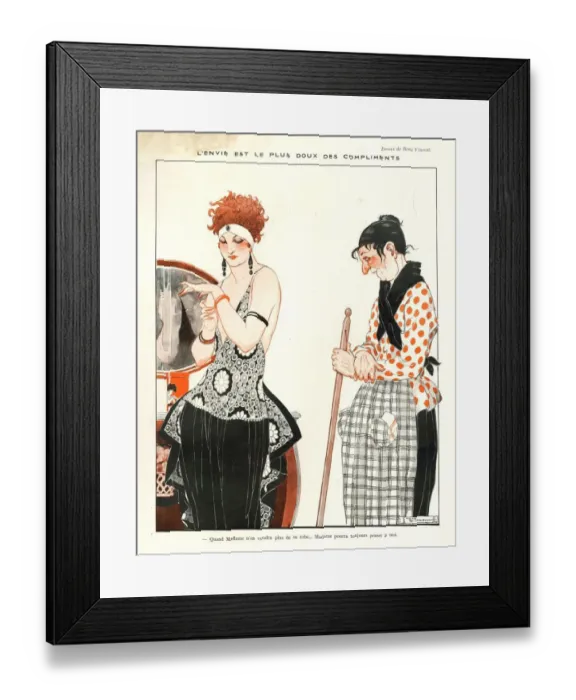 Framed Print : 1920s, France, La Vie Parisienne, Magazine Plate