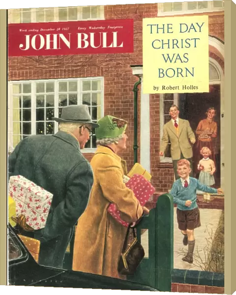 John Bull 1950s UK children grandparents presents grandfather grandpa grandmother