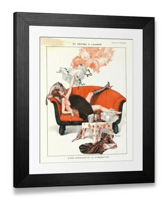 Framed Print : 1920s, France, La Vie Parisienne, Magazine Plate