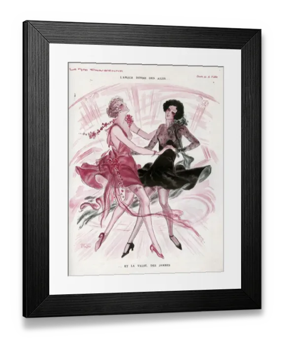 Framed Print : 1920s, France, La Vie Parisienne, Magazine Plate