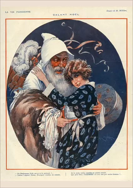La Vie Parisienne 1924 1920s France Maurice Milliere illustrations Father Christmas
