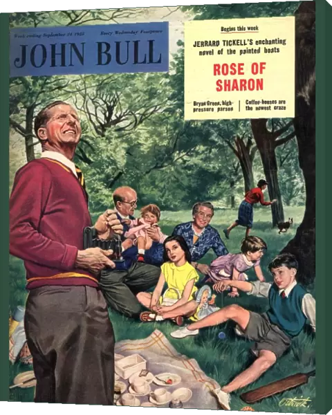 John Bull 1955 1950s UK picnics magazines family