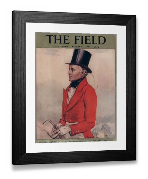 Framed Print : The Field 1930s UK fox hunting magazines fox-hunting Framed Print : The Field 1930s UK fox hunting magazines fox-hunting