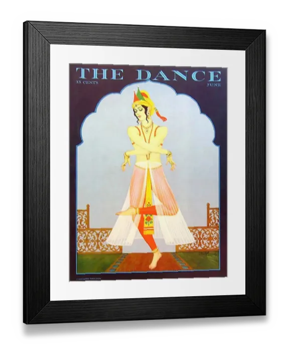 Framed Print : The Dance 1927 1920s USA magazines exotic Oriental Indian maws Framed Print : The Dance 1927 1920s USA magazines exotic Oriental Indian maws