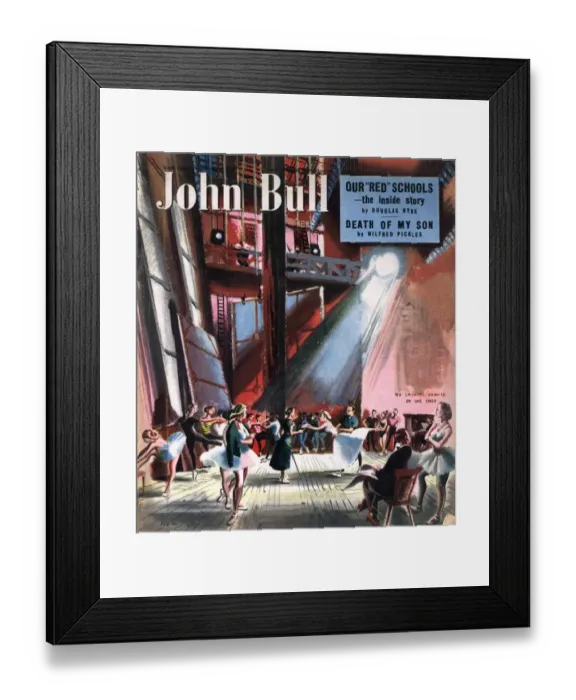 Framed Print : John Bull 1949 1940s UK ballet magazines Framed Print : John Bull 1949 1940s UK ballet magazines