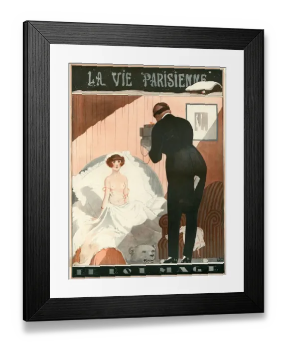Framed Print : La Vie Parisienne 1923 1920s France Georges Leonnec illustrations magazines erotica