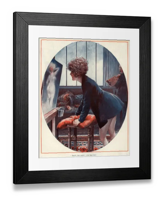 Framed Print : 1920s France La Vie Parisienne Magazine Plate