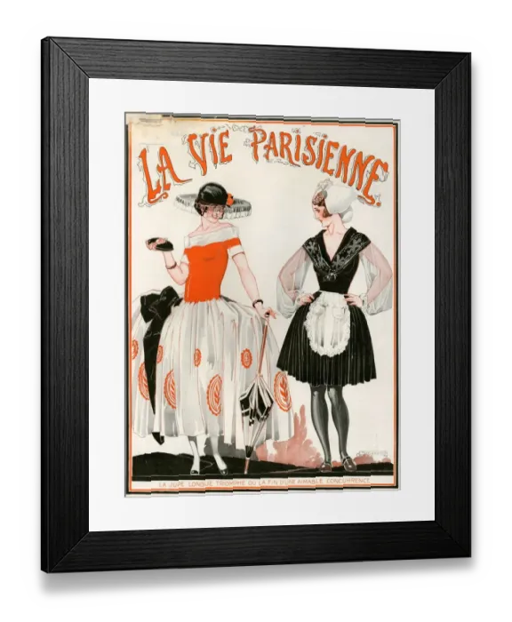 Framed Print : 1920s France La Vie Parisienne Magazine Cover Framed Print : 1920s France La Vie Parisienne Magazine Cover